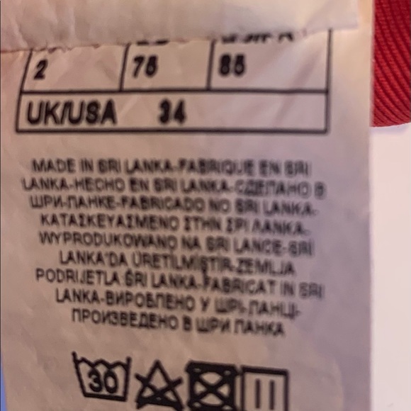 Red Push Up Wrap Twist Front Padded Halter Neck Bikini Swimsuit Top Size Small - Picture 9 of 10